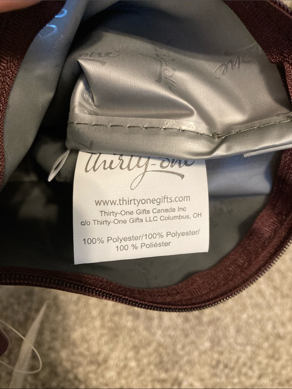 thirty-one Twinkling Plum Snack & Go Pouch - Plum with Light Pink Dots - Picture 8 of 8